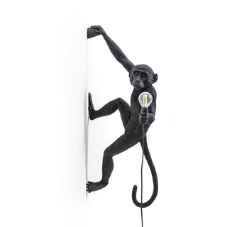 Seletti The Monkey Lamp Hanging Right Hand wall lamp black - Buy now on ShopDecor - Discover the best products by SELETTI design