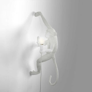 Seletti The Monkey Lamp Hanging Right Hand wall lamp white - Buy now on ShopDecor - Discover the best products by SELETTI design