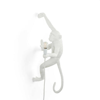 Seletti The Monkey Lamp Hanging Right Hand wall lamp white - Buy now on ShopDecor - Discover the best products by SELETTI design