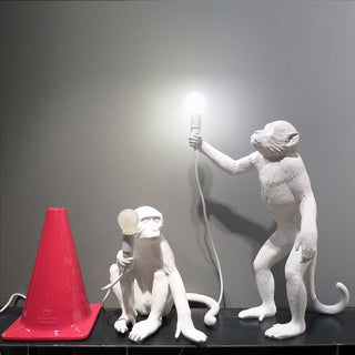 Seletti Monkey Lamp Standing table lamp white - Buy now on ShopDecor - Discover the best products by SELETTI design