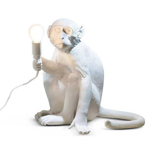 Seletti Monkey Lamp Sitting table lamp white - Buy now on ShopDecor - Discover the best products by SELETTI design