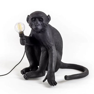 Seletti The Monkey Lamp Sitting table lamp Black - Buy now on ShopDecor - Discover the best products by SELETTI design