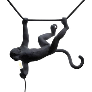Seletti The Monkey Lamp Swing suspension lamp Black - Buy now on ShopDecor - Discover the best products by SELETTI design