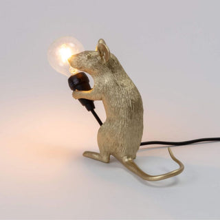 Seletti Mouse Lamp Mac Gold table lamp - Buy now on ShopDecor - Discover the best products by SELETTI design