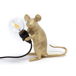 Seletti Mouse Lamp Mac table lamp Gold - Buy now on ShopDecor - Discover the best products by SELETTI design