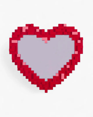 Seletti Pixel Mirror with colored frame Heart - Buy now on ShopDecor - Discover the best products by SELETTI design