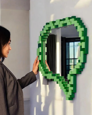 Seletti Pixel Mirror with colored frame - Buy now on ShopDecor - Discover the best products by SELETTI design