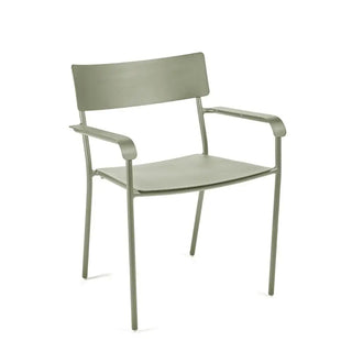 Serax August chair with armrests Serax August Eucalyptus Green h. 79 cm - 31.10 in - Buy now on ShopDecor - Discover the best products by SERAX design