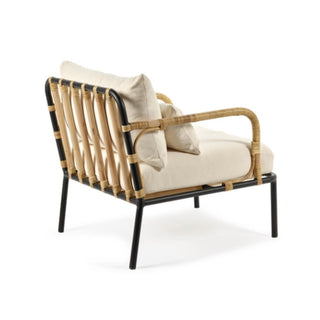 Serax Capizzi OUTDOOR armchair black frame - off white cushions - Buy now on ShopDecor - Discover the best products by SERAX design