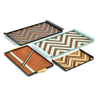 Serax Charles tray Zigzag black - Buy now on ShopDecor - Discover the best products by SERAX design