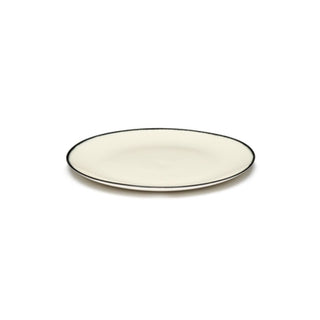 Serax Dé plate diam. 17.5 cm. off white/black var 1 - Buy now on ShopDecor - Discover the best products by SERAX design