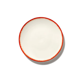 Serax Dé plate diam. 17.5 cm. off white/red var 2 - Buy now on ShopDecor - Discover the best products by SERAX design