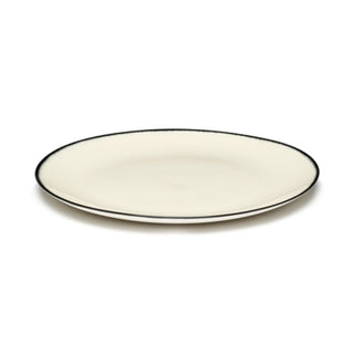 Serax Dé plate diam. 24 cm. off white/black var 1 - Buy now on ShopDecor - Discover the best products by SERAX design