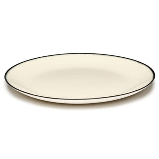 Serax Dé plate diam. 28 cm. off white/black var 1 - Buy now on ShopDecor - Discover the best products by SERAX design