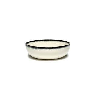 Serax Dé high plate diam. 12.9 cm. off white/black var A - Buy now on ShopDecor - Discover the best products by SERAX design