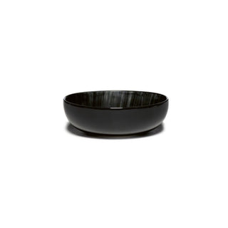 Serax Dé high plate diam. 12.9 cm. off white/black var C - Buy now on ShopDecor - Discover the best products by SERAX design