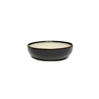 Serax Dé high plate diam. 12.9 cm. off white/black var D - Buy now on ShopDecor - Discover the best products by SERAX design