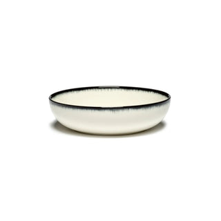 Serax Dé high plate diam. 15.5 cm. off white/black var A - Buy now on ShopDecor - Discover the best products by SERAX design