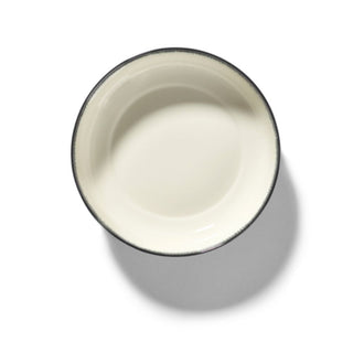 Serax Dé high plate diam. 18.5 cm. off white/black var D - Buy now on ShopDecor - Discover the best products by SERAX design