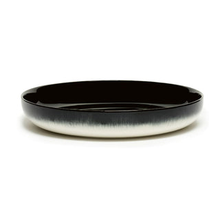 Serax Dé high plate diam. 24 cm. off white/black var B - Buy now on ShopDecor - Discover the best products by SERAX design