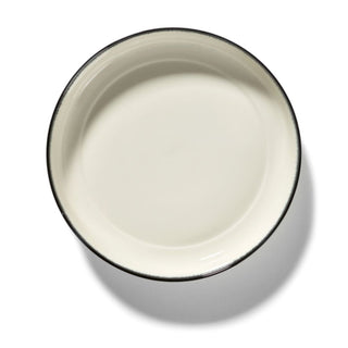 Serax Dé high plate diam. 27 cm. off white/black var A - Buy now on ShopDecor - Discover the best products by SERAX design