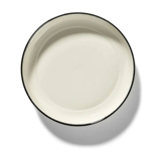 Serax Dé high plate off white/black var A - Buy now on ShopDecor - Discover the best products by SERAX design