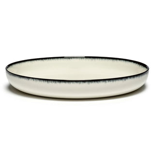 Serax Dé high plate diam. 27 cm. off white/black var A - Buy now on ShopDecor - Discover the best products by SERAX design