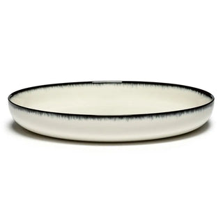 Serax Dé high plate off white/black var A 27 cm - 10.63 in - Buy now on ShopDecor - Discover the best products by SERAX design