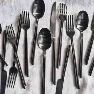 Serax Dune yogurt spoon black steel - Buy now on ShopDecor - Discover the best products by SERAX design