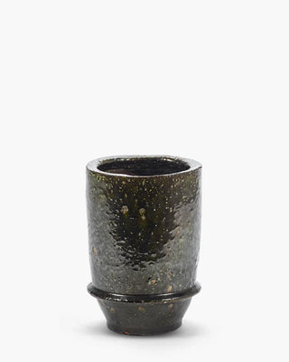 Serax Dune planter 02 Dark green h. 26 cm - 10.24 in - Buy now on ShopDecor - Discover the best products by SERAX design