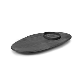 Serax Dune Platter with Bowl Black 60 cm - 23.63 inch - Buy now on ShopDecor - Discover the best products by SERAX design