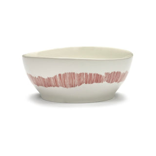 Serax Feast bowl swirl - stripes Serax Feast white red 18 cm - 7.09 in - Buy now on ShopDecor - Discover the best products by SERAX design