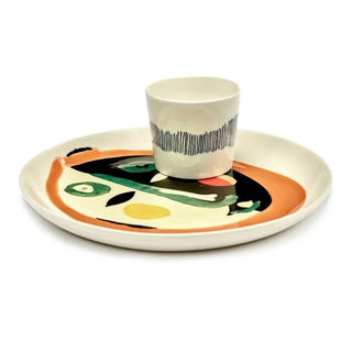 Serax Feast dinner plate - face pattern - Buy now on ShopDecor - Discover the best products by SERAX design