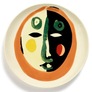 Serax Feast dinner plate - face pattern Face 1 22.5 cm - 8.86 in - Buy now on ShopDecor - Discover the best products by SERAX design
