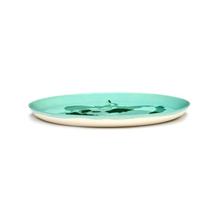 Serax Feast dinner plate diam. 26.5 cm. azure - pepper green - Buy now on ShopDecor - Discover the best products by SERAX design