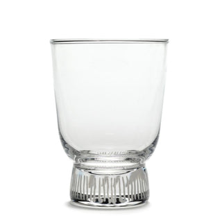 Serax Feast glass h 10.5 cm. stripes sandblasted - Buy now on ShopDecor - Discover the best products by SERAX design