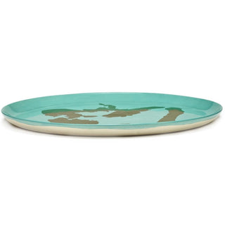 Serax Feast serving plate diam. 35 cm. azure - pepper gold - Buy now on ShopDecor - Discover the best products by SERAX design