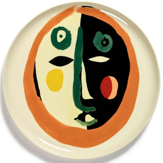 Serax Feast serving plate - face pattern diam. 35 cm. - 13.77 in. Face 1 - Buy now on ShopDecor - Discover the best products by SERAX design