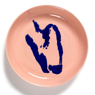 Serax Feast soup plate diam. 22 cm. delicious pink - pepper blue - Buy now on ShopDecor - Discover the best products by SERAX design