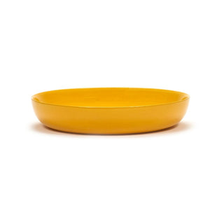 Serax Feast soup plate diam. 22 cm. sunny yellow swirl - dots black - Buy now on ShopDecor - Discover the best products by SERAX design