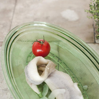 Serax Fish & Fish dish flat 35 cm. transparent green - Buy now on ShopDecor - Discover the best products by SERAX design