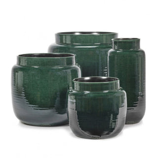 Serax Glazed Shades flower pot dark green - Buy now on ShopDecor - Discover the best products by SERAX design