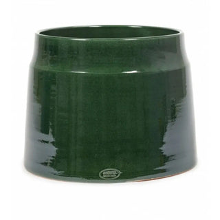 Serax Glazed Shades flower pot cone Dark green h. 32 cm - 12.60 in - Buy now on ShopDecor - Discover the best products by SERAX design
