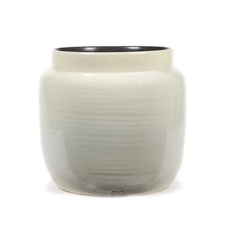 Serax Glazed Shades flower pot Light grey h. 36.5 cm - 14.37 in - Buy now on ShopDecor - Discover the best products by SERAX design