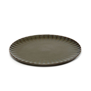 Serax Inku plate L diam. 24 cm. green - Buy now on ShopDecor - Discover the best products by SERAX design