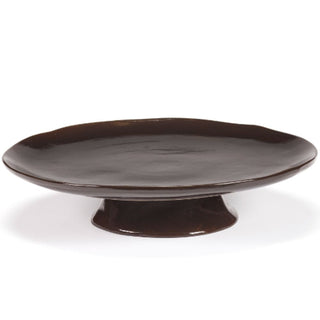 Serax La Mère large plate on foot diam. 30.5 cm. Serax La Mère Ebony - Buy now on ShopDecor - Discover the best products by SERAX design