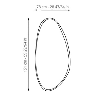 Serax Mirror black oval shape - Buy now on ShopDecor - Discover the best products by SERAX design