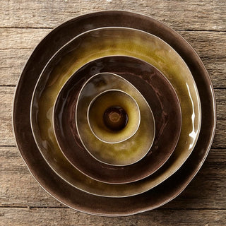 Serax Pure serving plate round green diam. 32 cm. - 12.6 in. - Buy now on ShopDecor - Discover the best products by SERAX design