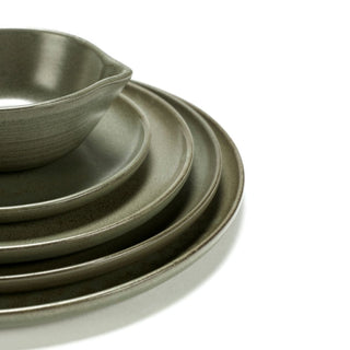 Serax Surface bread plate camo green diam. 16 cm. - Buy now on ShopDecor - Discover the best products by SERAX design