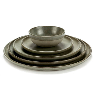 Serax Surface dessert plate camo green diam. 21 cm. - Buy now on ShopDecor - Discover the best products by SERAX design